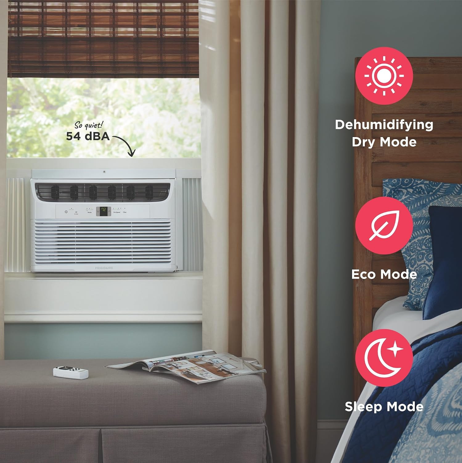 Frigidaire 8,000 BTU Window Air Conditioner with Remote Control, Cools up to 350