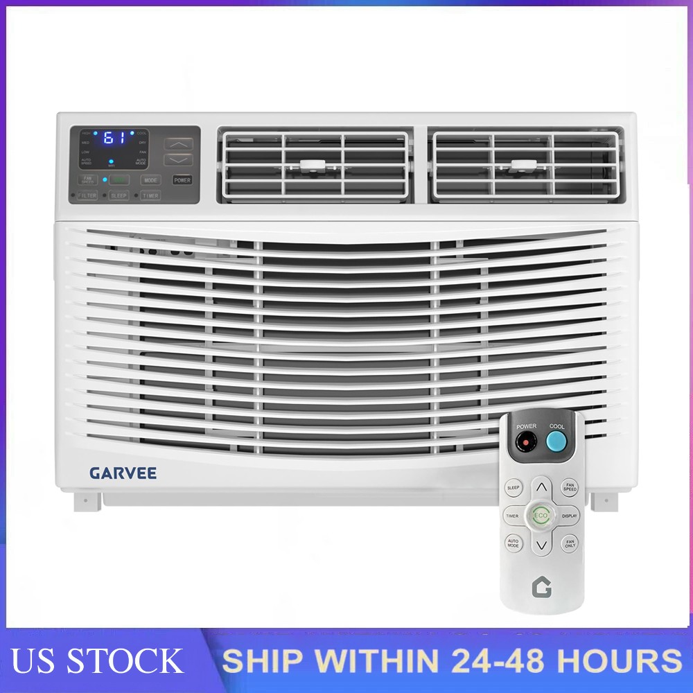 Air Conditioner 10000 BTU Window w/Remote,Cools Rooms 3 Cooling & Fan Speeds 10K