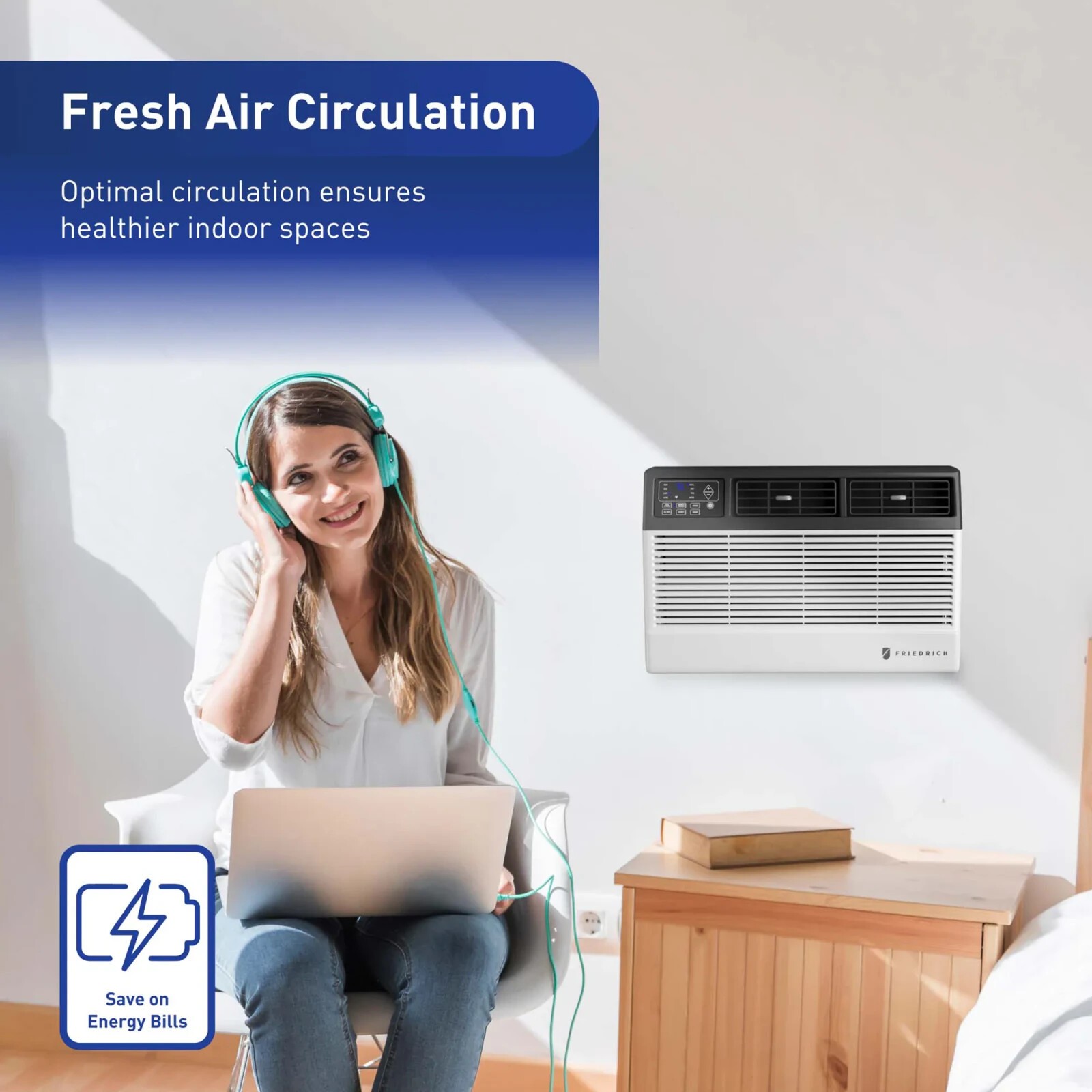 Friedrich 6,000 BTU Window Smart Air Conditioner w/ Remote