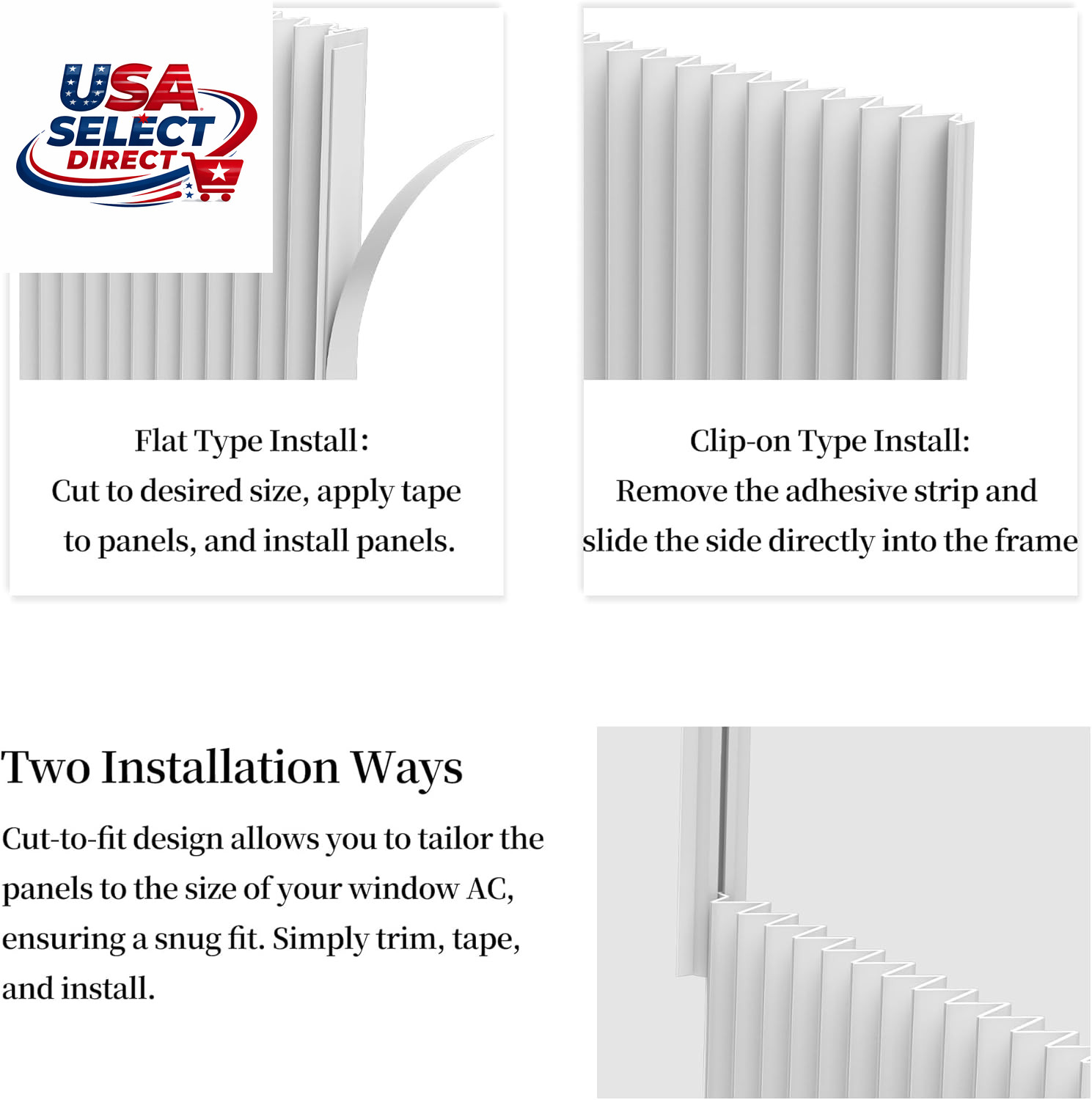 Adjustable Air Conditioner Side Panels 7″-12″ Universal Fit