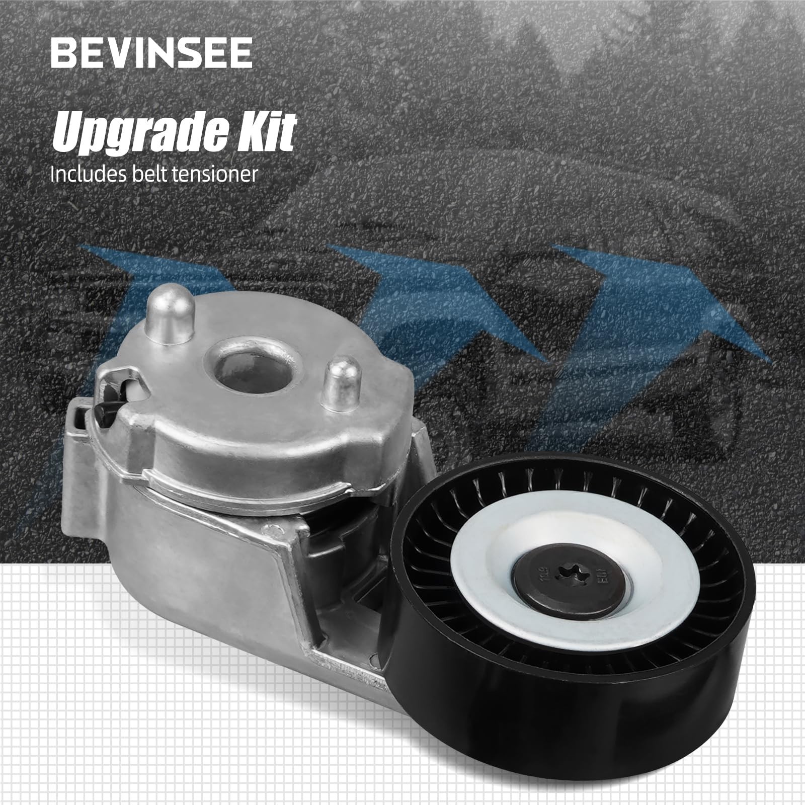 Bevinsee LS Truck Sanden 508 AC Compressor Bracket with Tensioner Kit | Compa…
