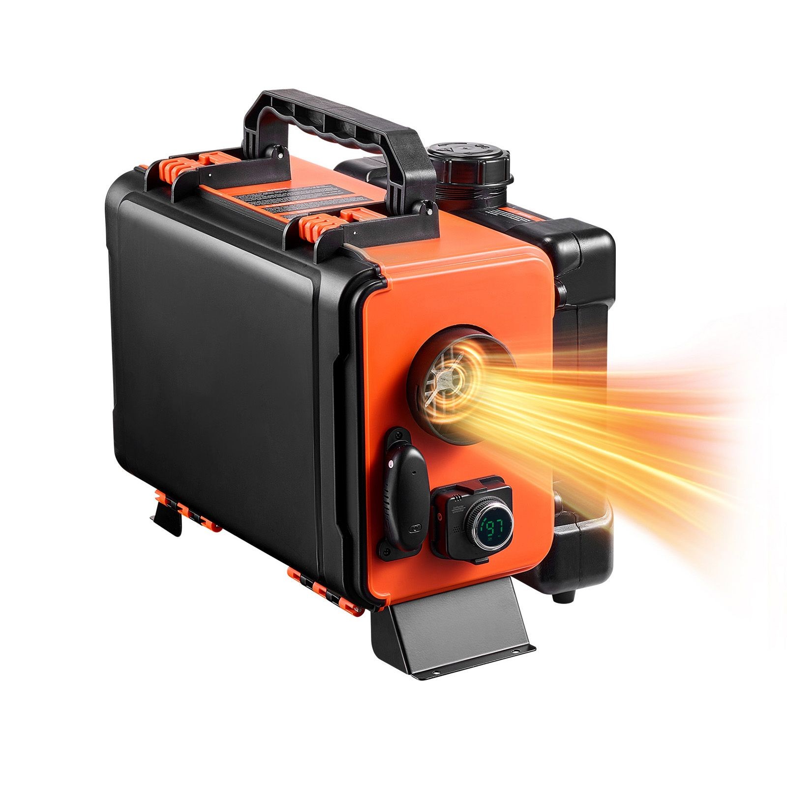 8KW 12V/ 24V Portable Diesel Air Heater with Remote, LCD Screen, 1.2 Gal Tank