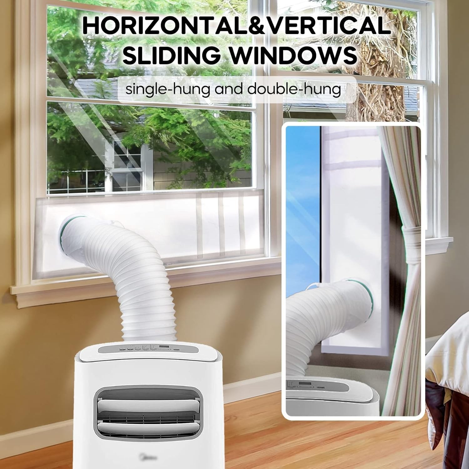 Portable AC Window Seal Kit – 10×24~36 Inch Adjustable Vent for Optimal Cooling