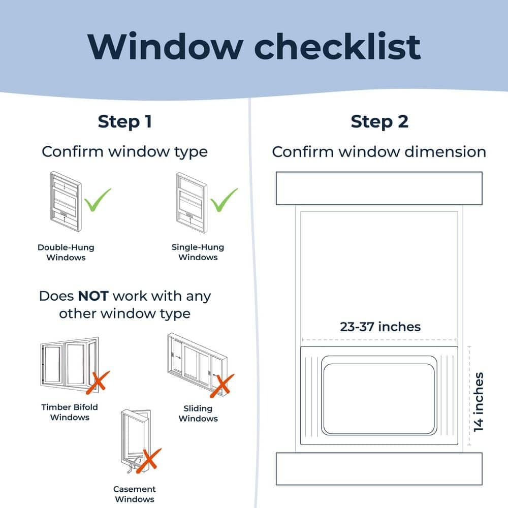 Windmill 6,000 BTU Quiet Smart Window Air Conditioner, Wi-Fi/Remote, 250 sq ft