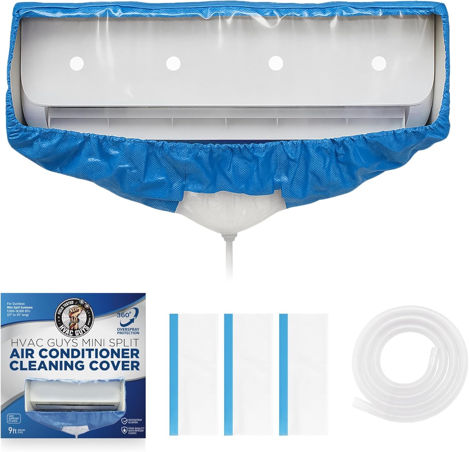 Bolsa Limpieza Mini Split Impermeable 360° 27-39” Kit Drenaje