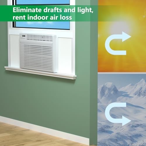 Window Air Conditioner Side Insulated Panel, Wintersummer Winter Heat and Draft