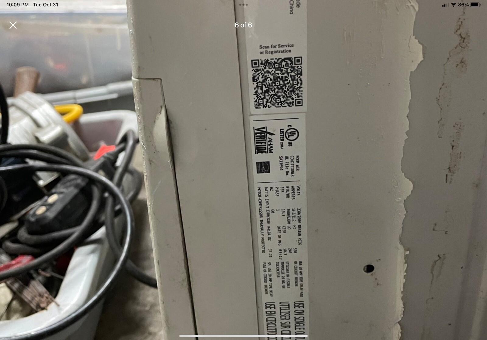 GE® ENERGY STAR® 230 Volt Electronic Room Air Conditioner 