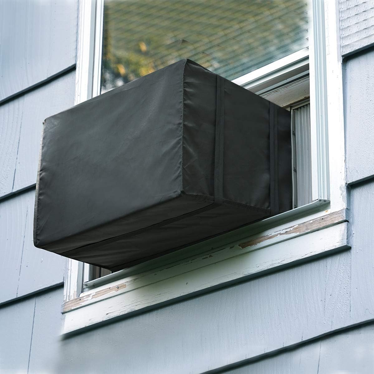 Waterproof Window AC Cover Black 21Wx16Dx15H