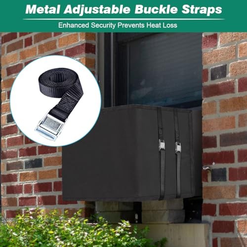 Waterproof Insulated Outdoor Window Air Conditioner Cover for 18″Wx13″Hx12″D