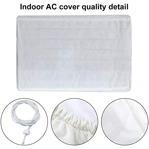 2 Pieces Outside and Indoor Window Air Conditioner Cover Water Resistant