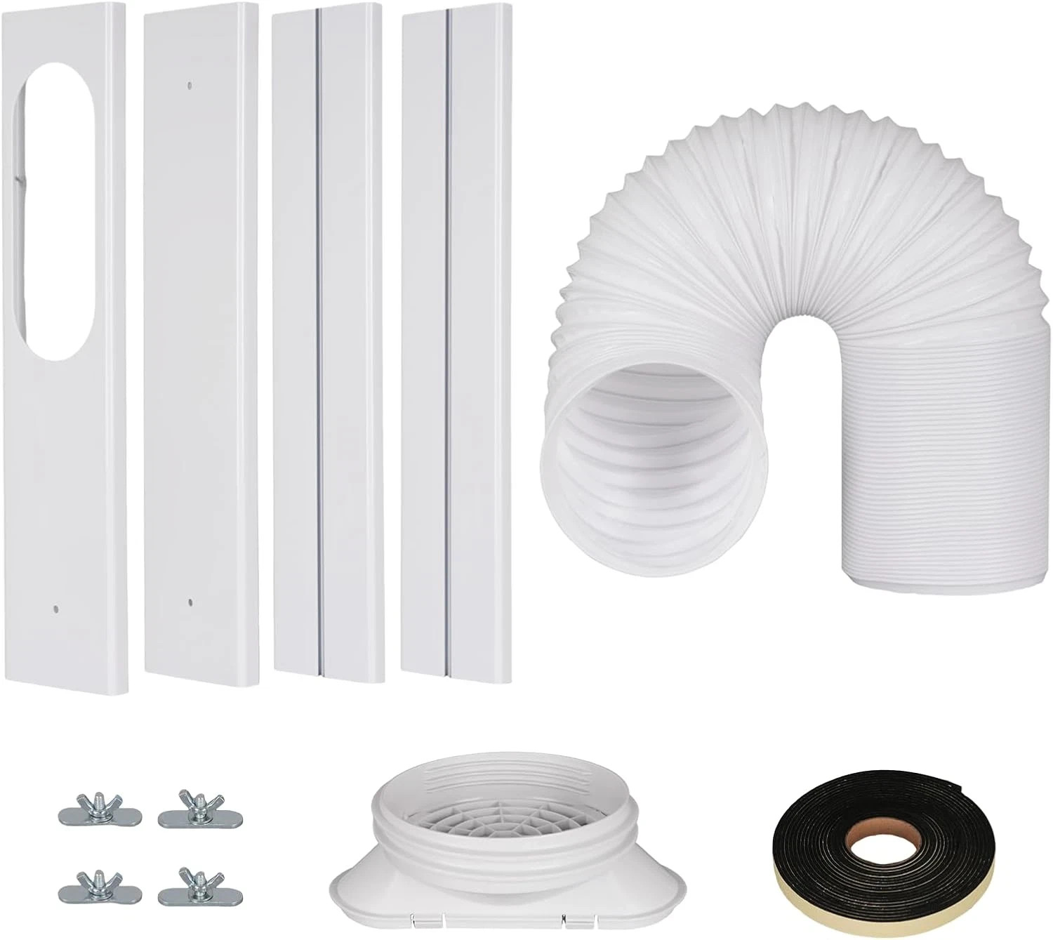 Portable Air Conditioner Kit with Hose and Panels, Adjustable Window Seal Kit wi