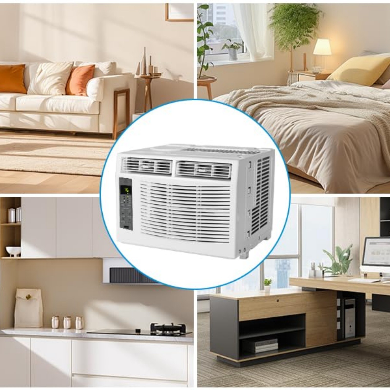 ✅6000 BTU Window Air Conditioner with WiFi Energy Efficient/Remote/Application