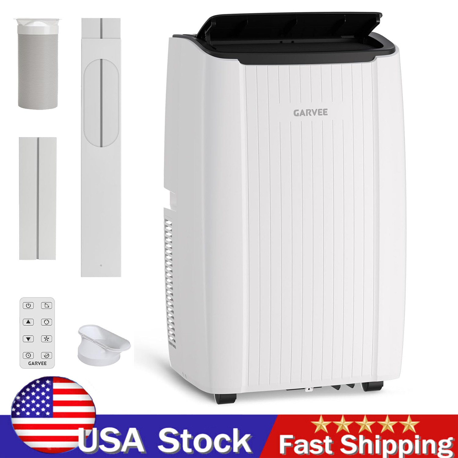 GARVEE 14000 BTU Portable Air Conditioner AC Unit with Fan & Dehumidifier Remote