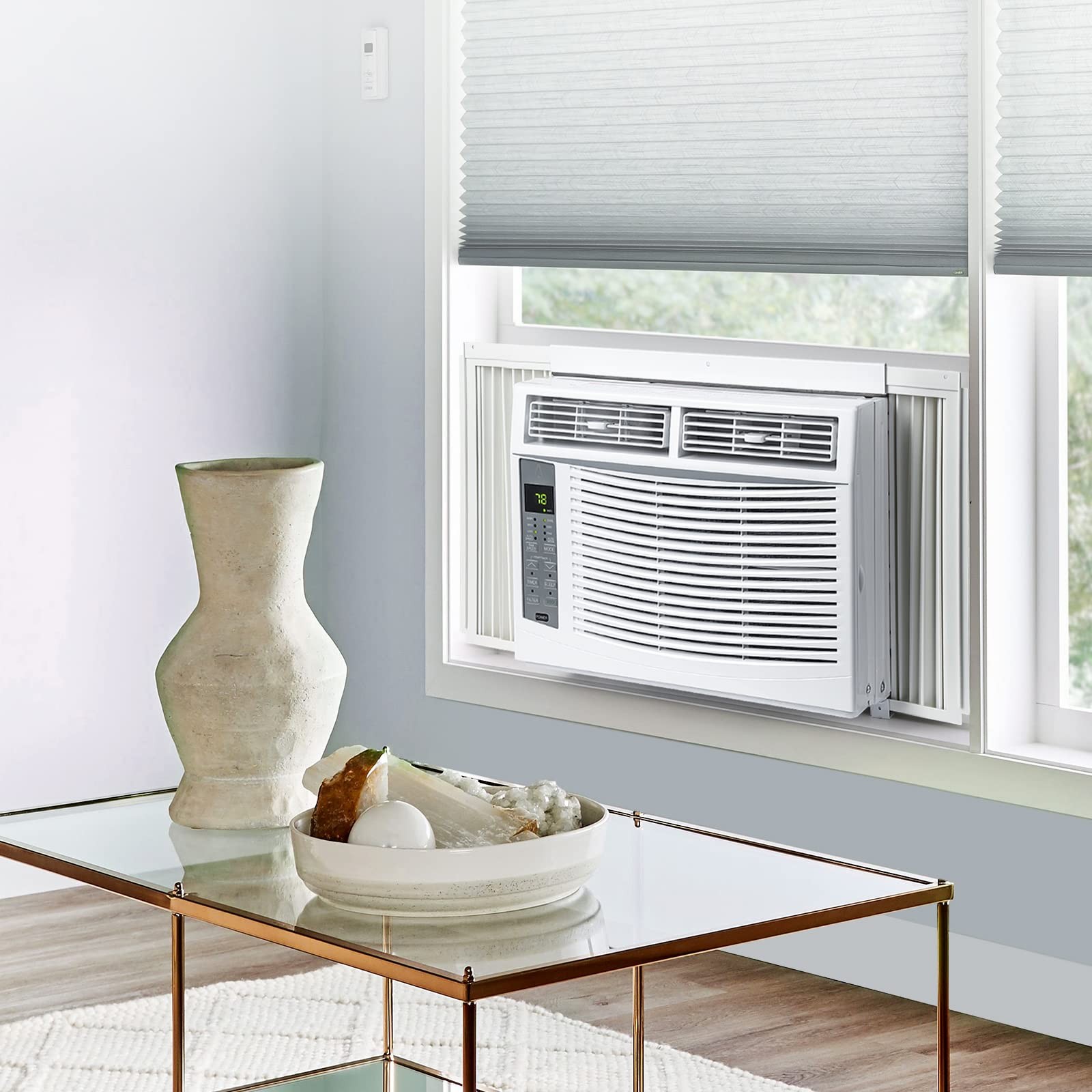 6000 BTU Window Air Conditioner WiFi Enabled AC Unit with Remote Control, 115V