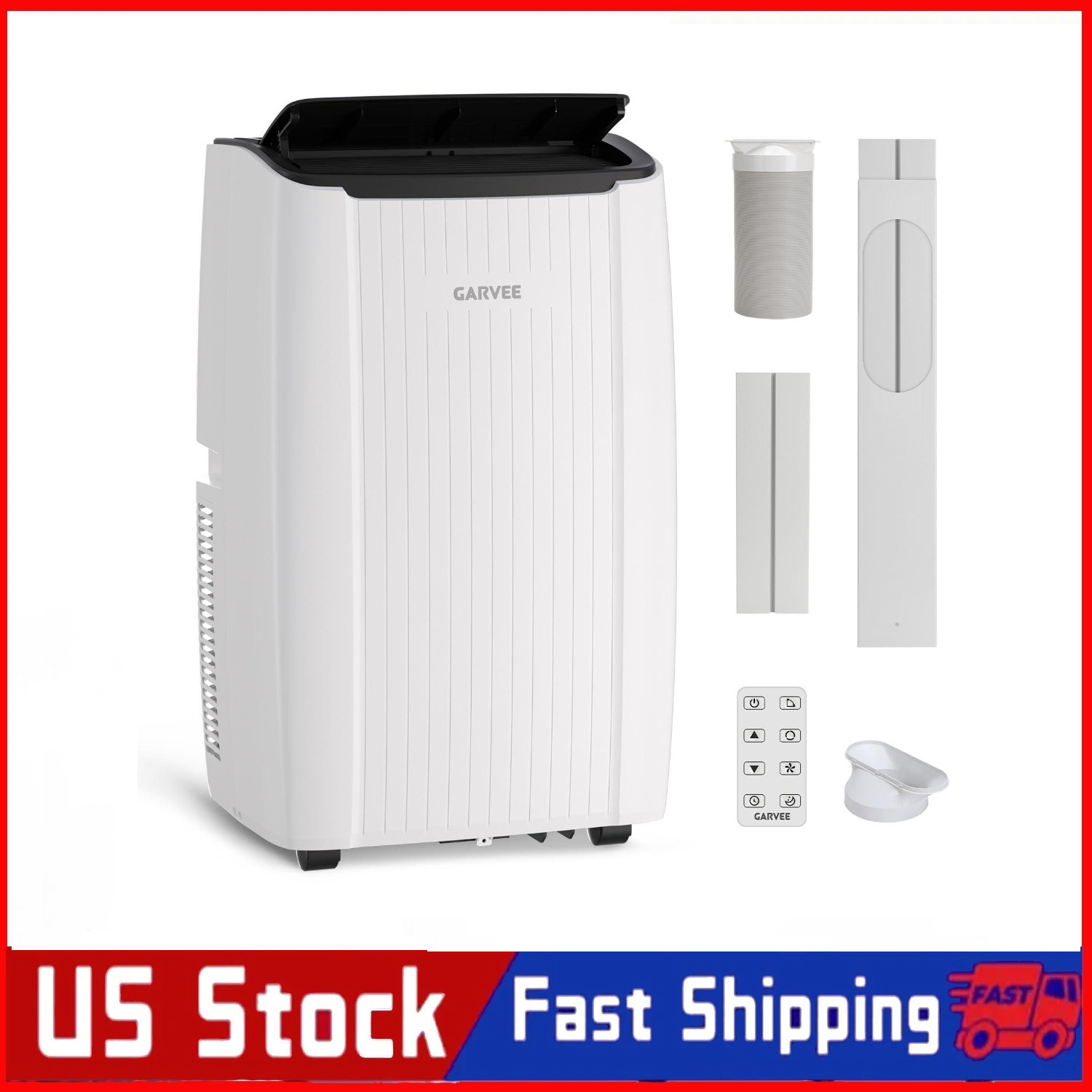 GARVEE 14000 BTU Portable Air Conditioner AC Unit with Fan & Dehumidifier Remote