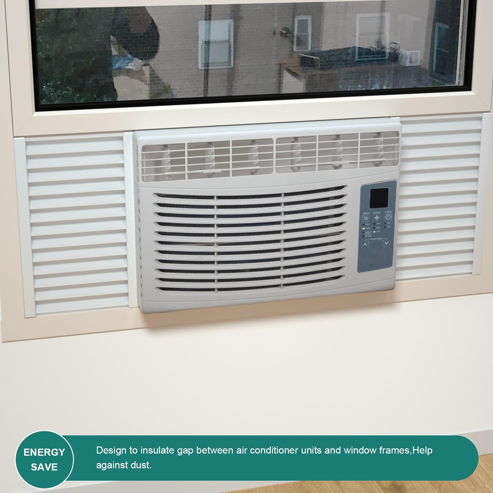 Window Air Conditioner Insulation Kit – Foam Panels & Pressure Strips for Draft