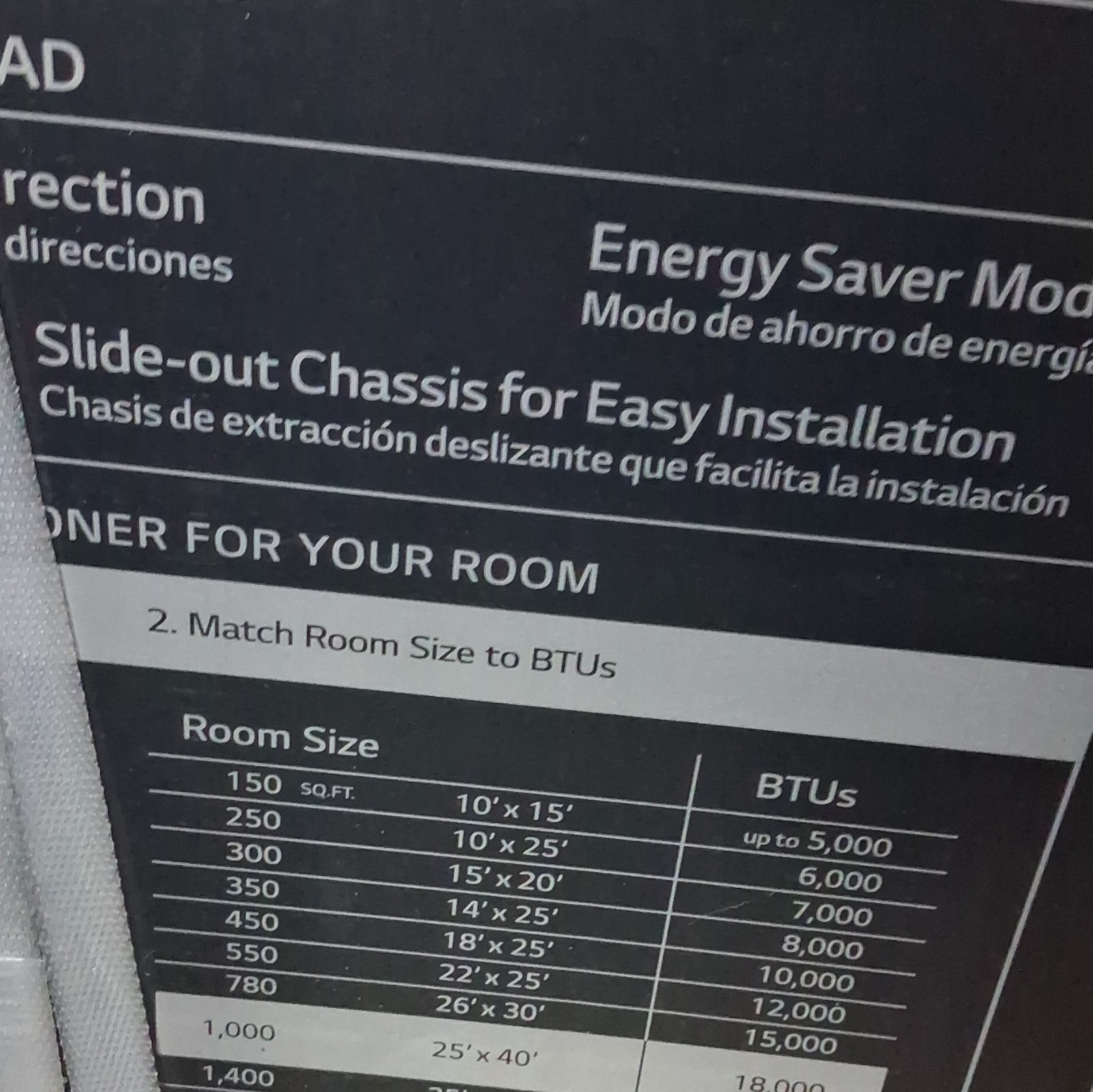 LG LW1823HRSM 18,000 BTU Window AC w/Heat Wi-Fi Remote Alexa/GA 230/208V