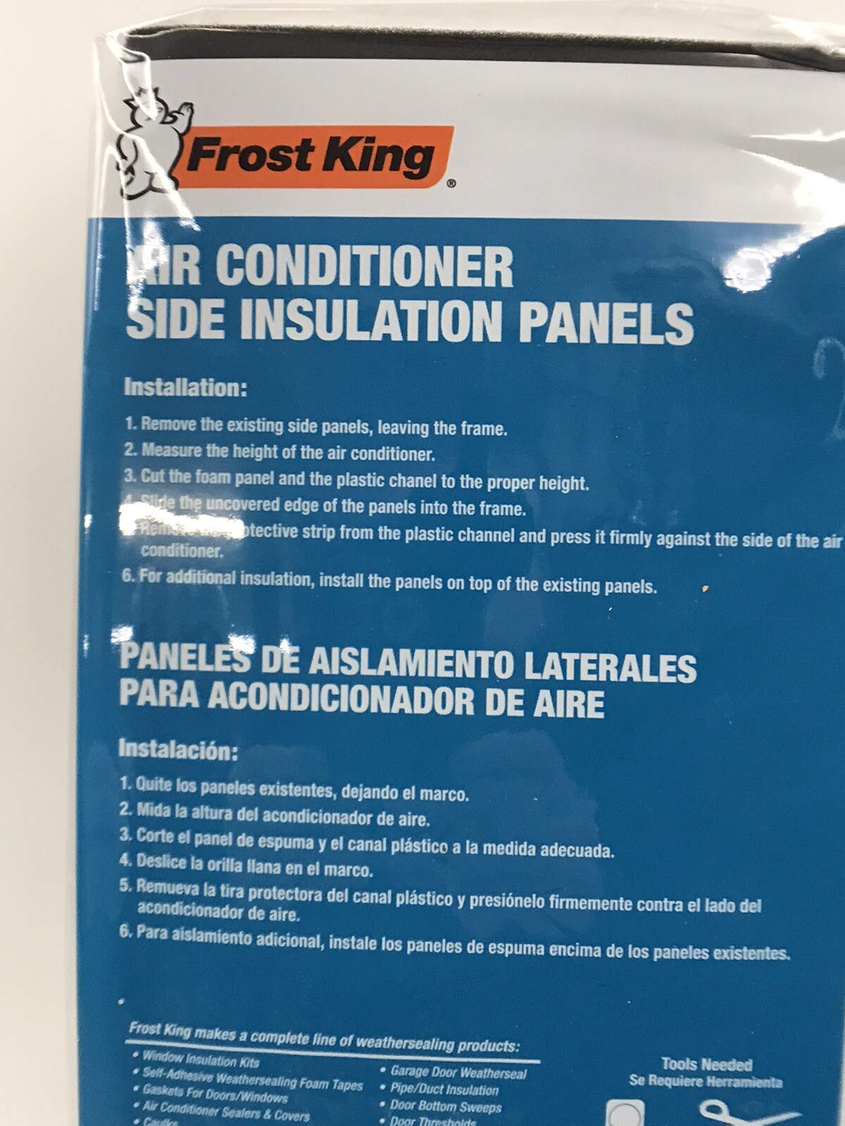 Window AC Foam Side Panel Kit 9x18x7/8 6-Pack Insulation Panels New AC14H