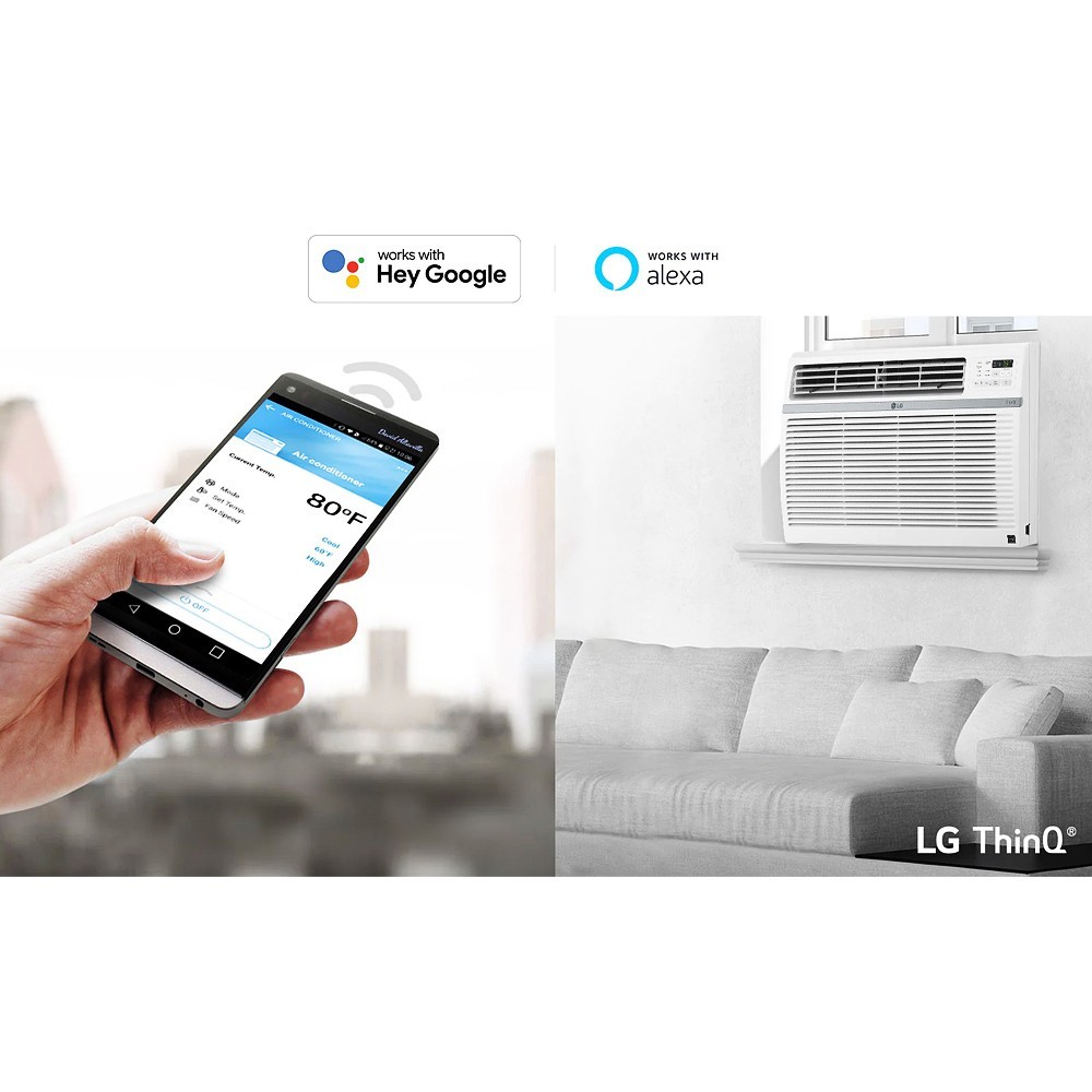 LG LW1217ERSM1 12000 BTU Smart Wi-Fi Window Air Conditioner w/ Remote
