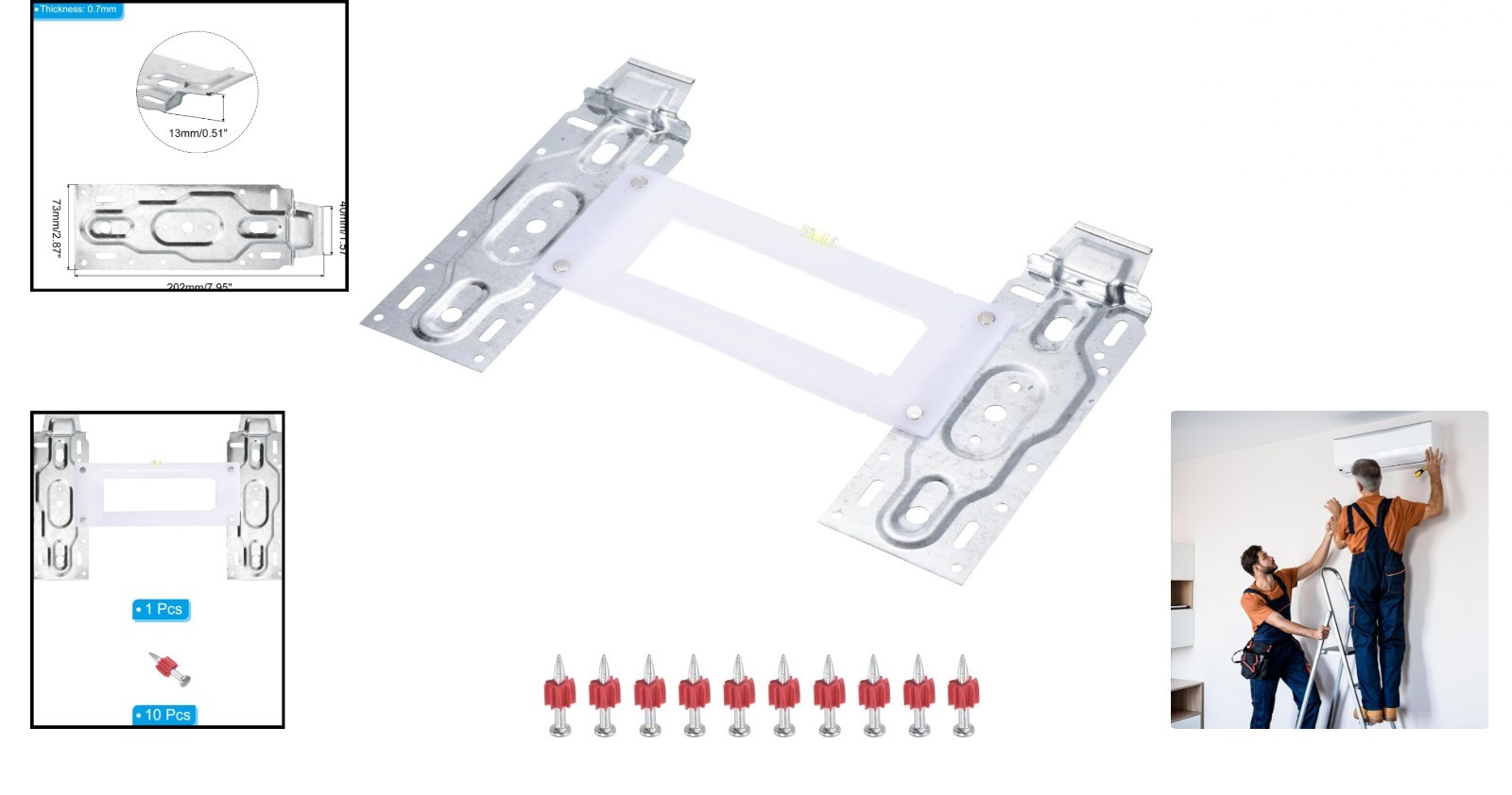 Air Conditioner Wall Mount Bracket, Indoor Internal Unit Universal Hanging Pl…