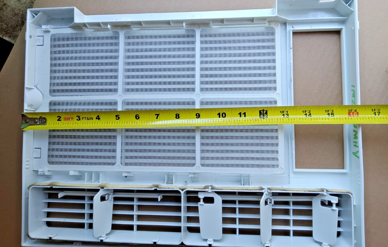 GE Room Air Conditioner AHW06LZW1 – Front Panel WJ71X23860 and Filter
