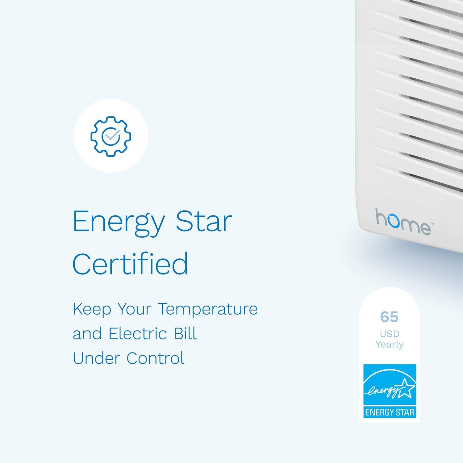 hOmeLabs 8,000 BTU Window Air Conditioner – Energy Star Certified + Window Kit