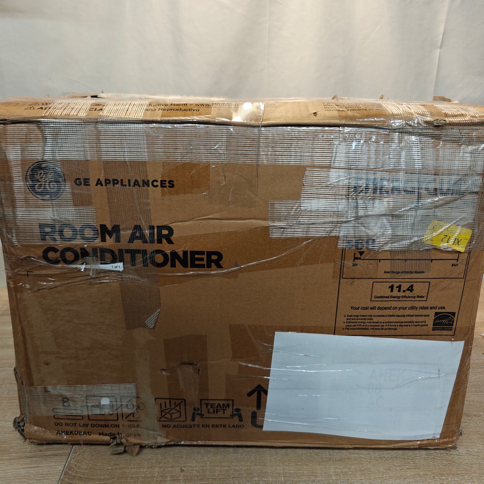 GE AHEK08ACW1 8000 Btu Smart Window Air Conditioner Open Box Brand New