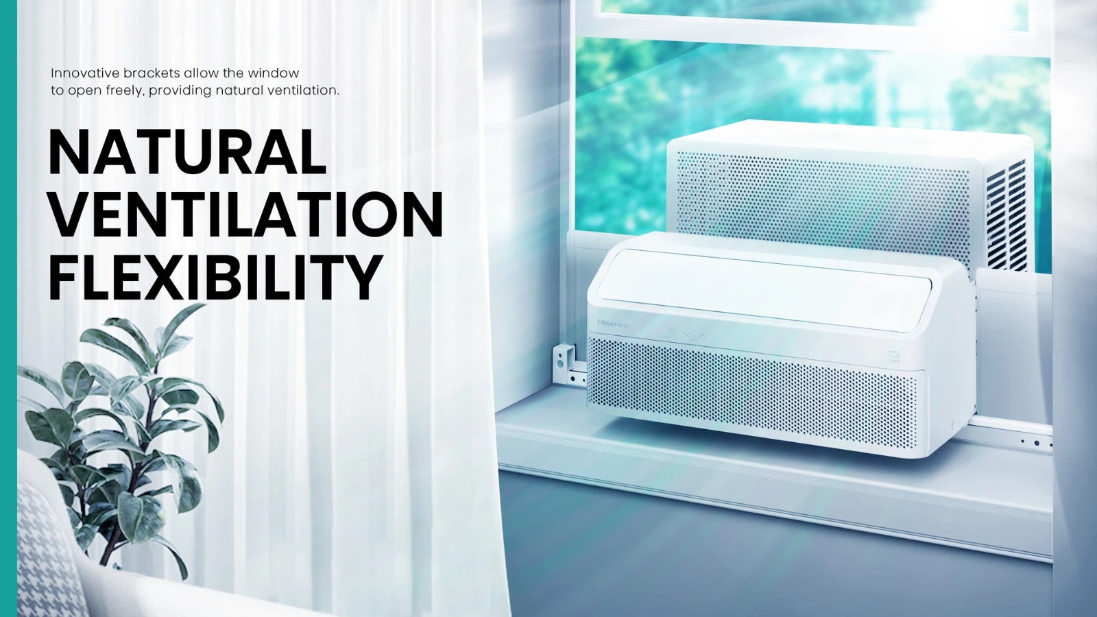 Hisense 8,000 BTU Smart Inverter Window Air Conditioner HLAW0825TW