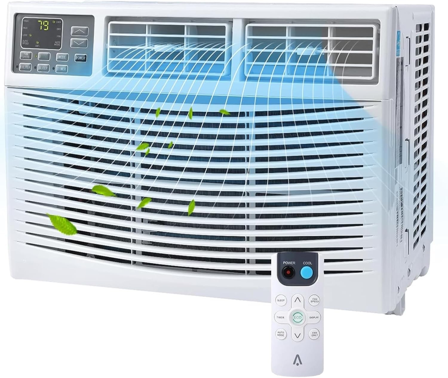 6000-12000 BTU Window Air Conditioner AC Unit w/without WiFi App Remote Control