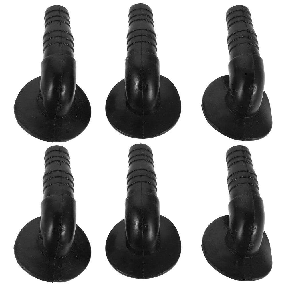 6Pcs Black PVC Ac Drain Hose Elbow Adapter Easy Install Water Pipe Connector