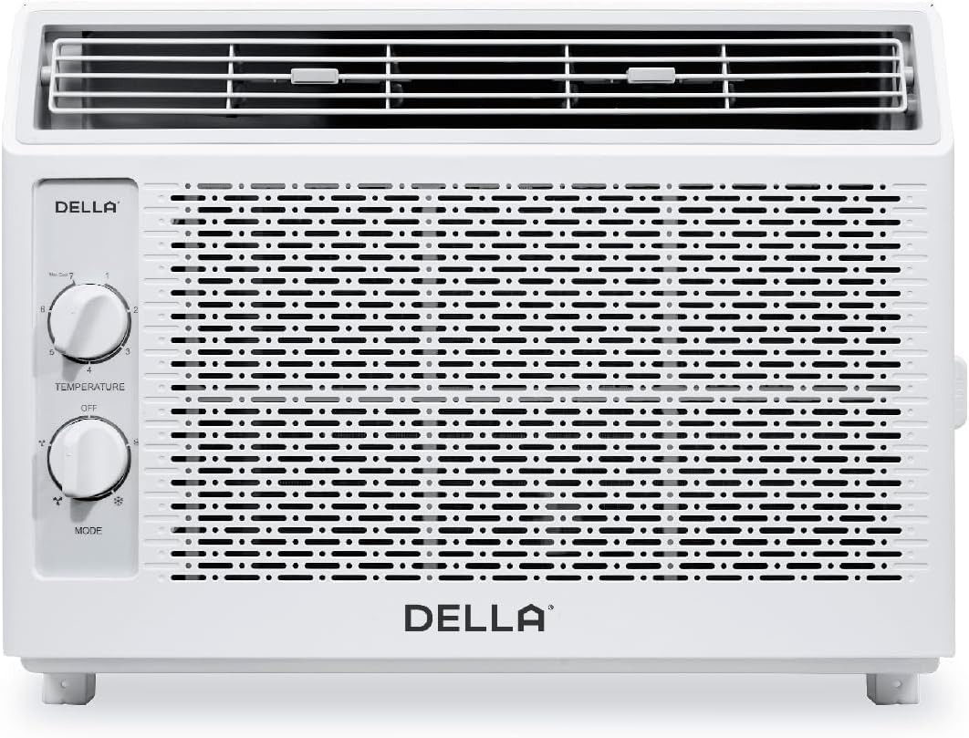 8000 BTU Energy Saving Window Air Conditioner Work W/ Alexa Cools Up to 350 Sq.