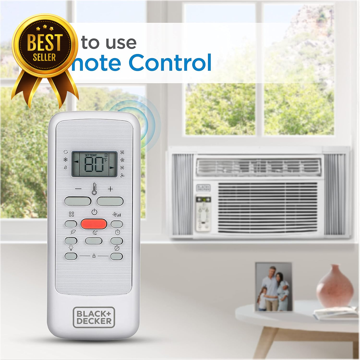 BLACK+DECKER 10000 BTU Window Air Conditioner AC Unit Remote BD10WT6