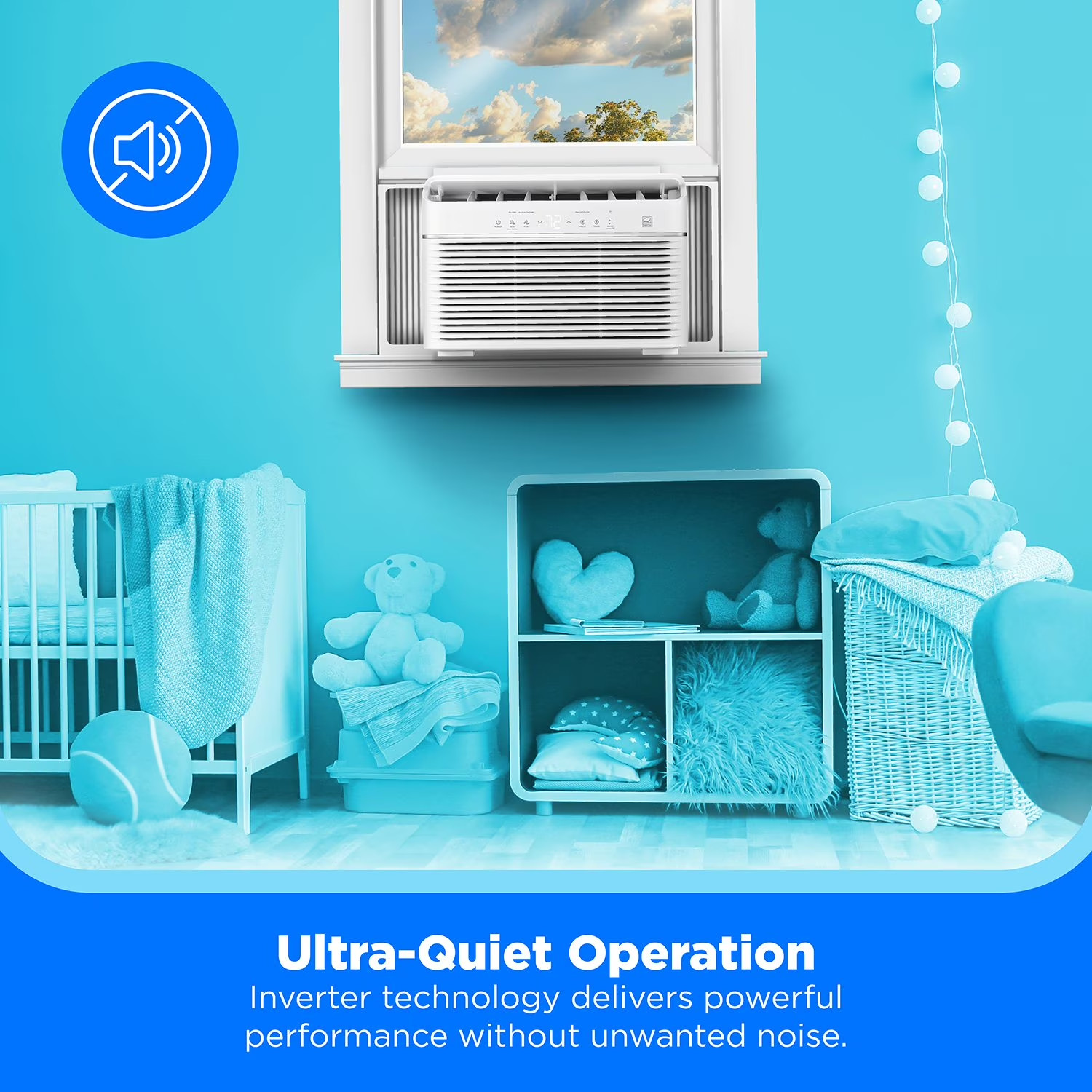 Midea 12,000 BTU Smart Inverter Window AC, Cools up to 550 Sq. Ft MAW12V1YWT-S