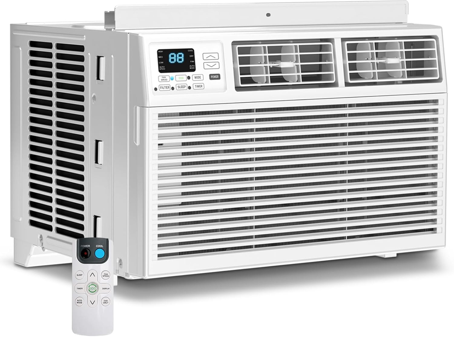 Window Air Conditioner, 8000 BTU Window AC Unit, Cool Rooms up to 350 Sq.Ft., -I