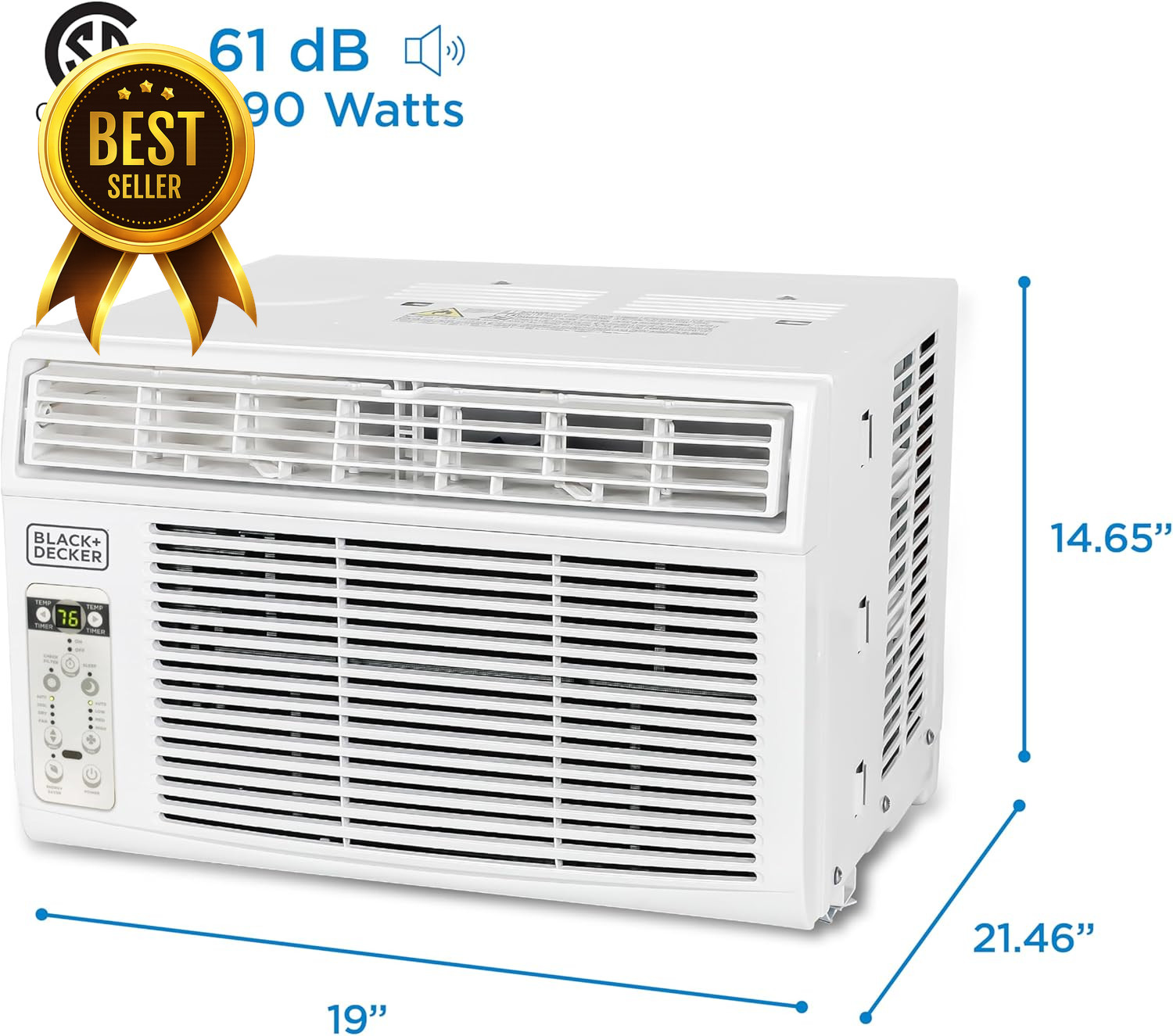 BLACK+DECKER 10000 BTU Window Air Conditioner AC Unit Remote BD10WT6