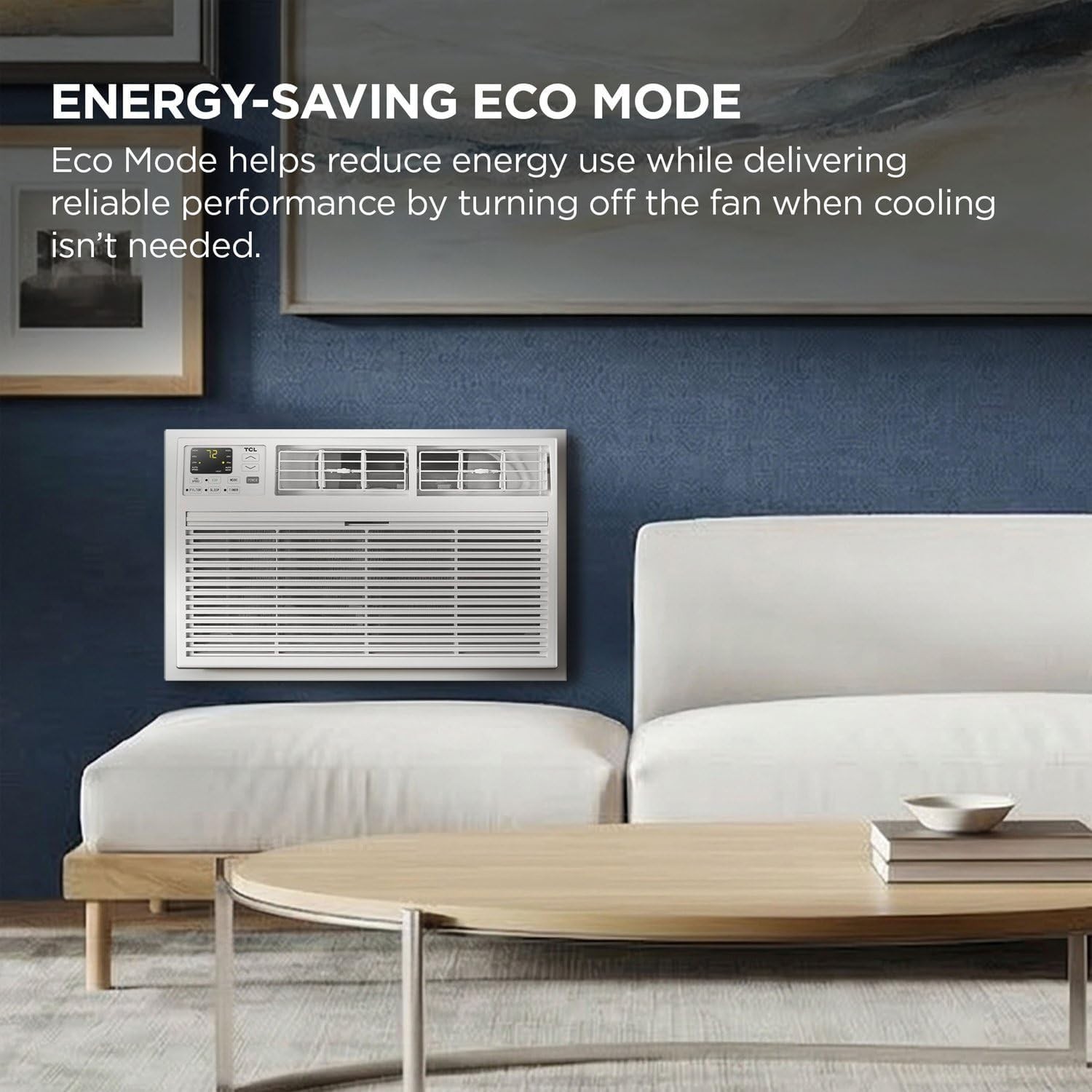 TCL H10T9EX1-A 450 Sq. Ft. 10,000 BTU Smart Through-the-Wall Air Conditioner