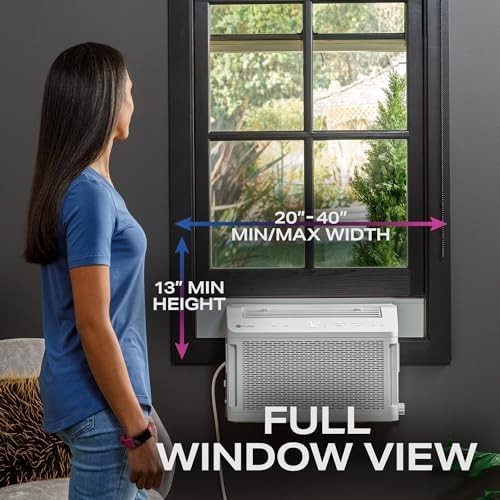 GE Profile ClearView 6,100 BTU Smart Ultra Quiet Window Air Conditioner