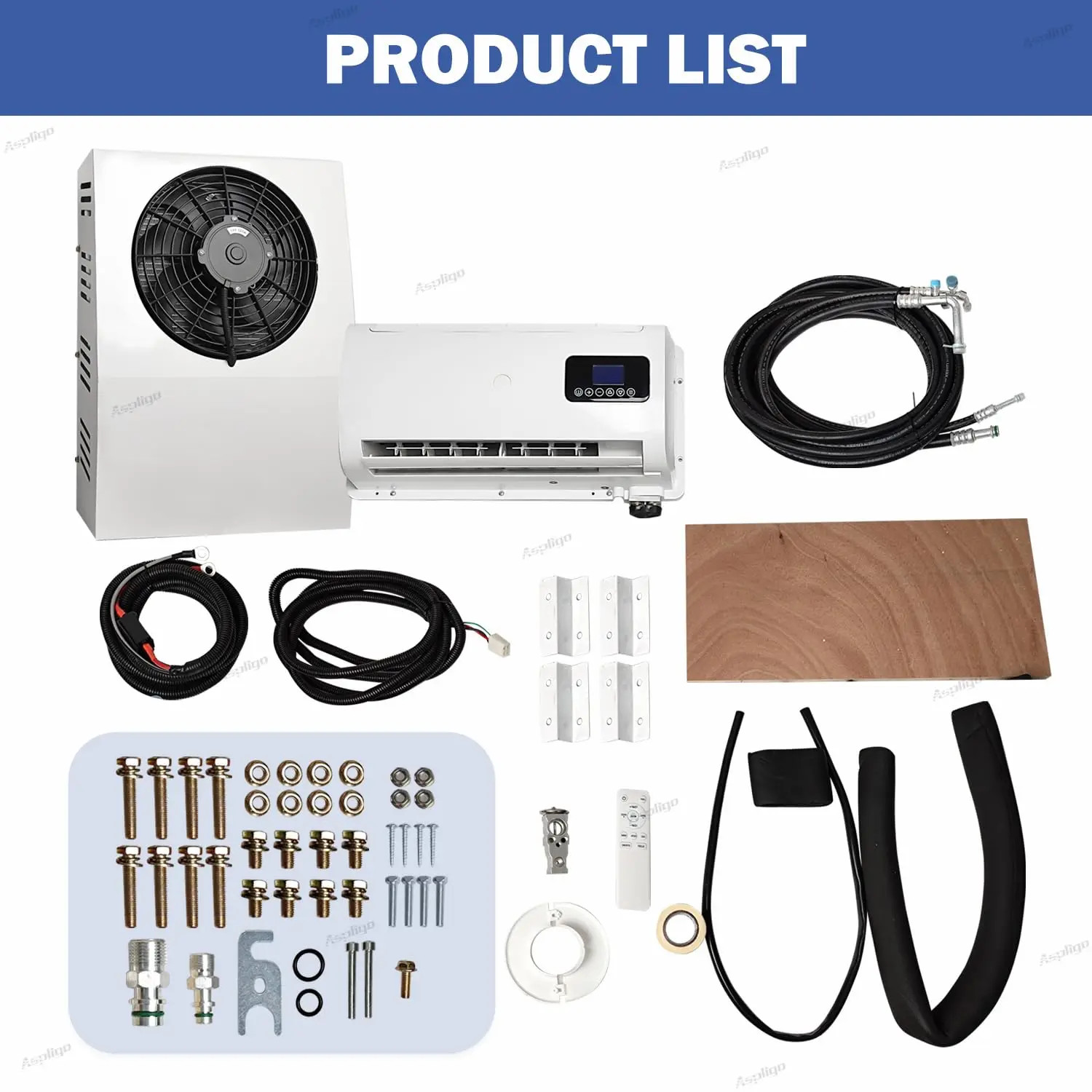 12V/24V Split Air Conditioner for Truck Van RV Camper Low Noise Fast Cooling Ele