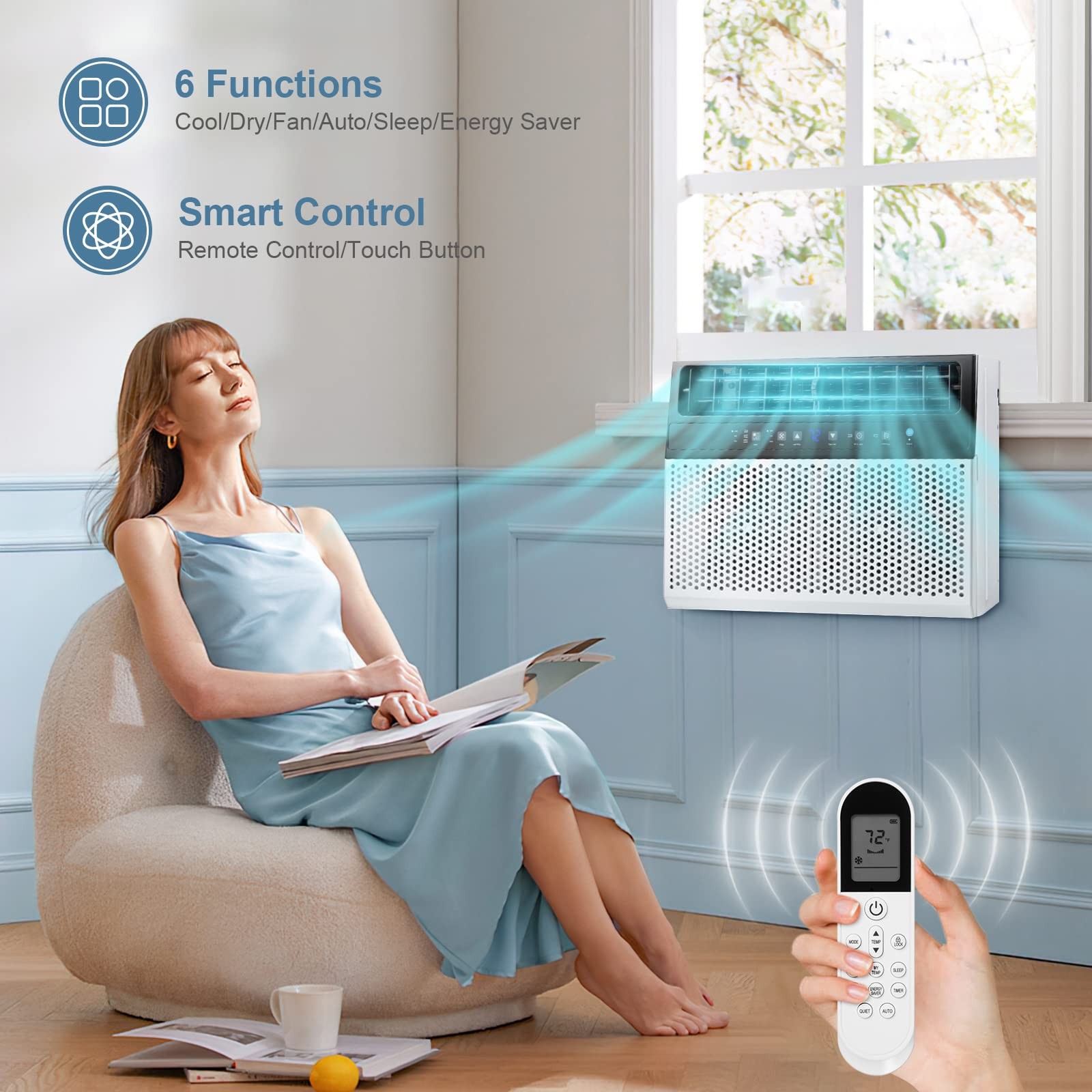 Antarctic Star 12,000 BTU Window Air Conditioners, U-Sha