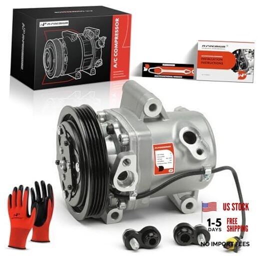 Air Conditioner AC Compressor with Clutch Compatible with Smart Fortwo 1.0L