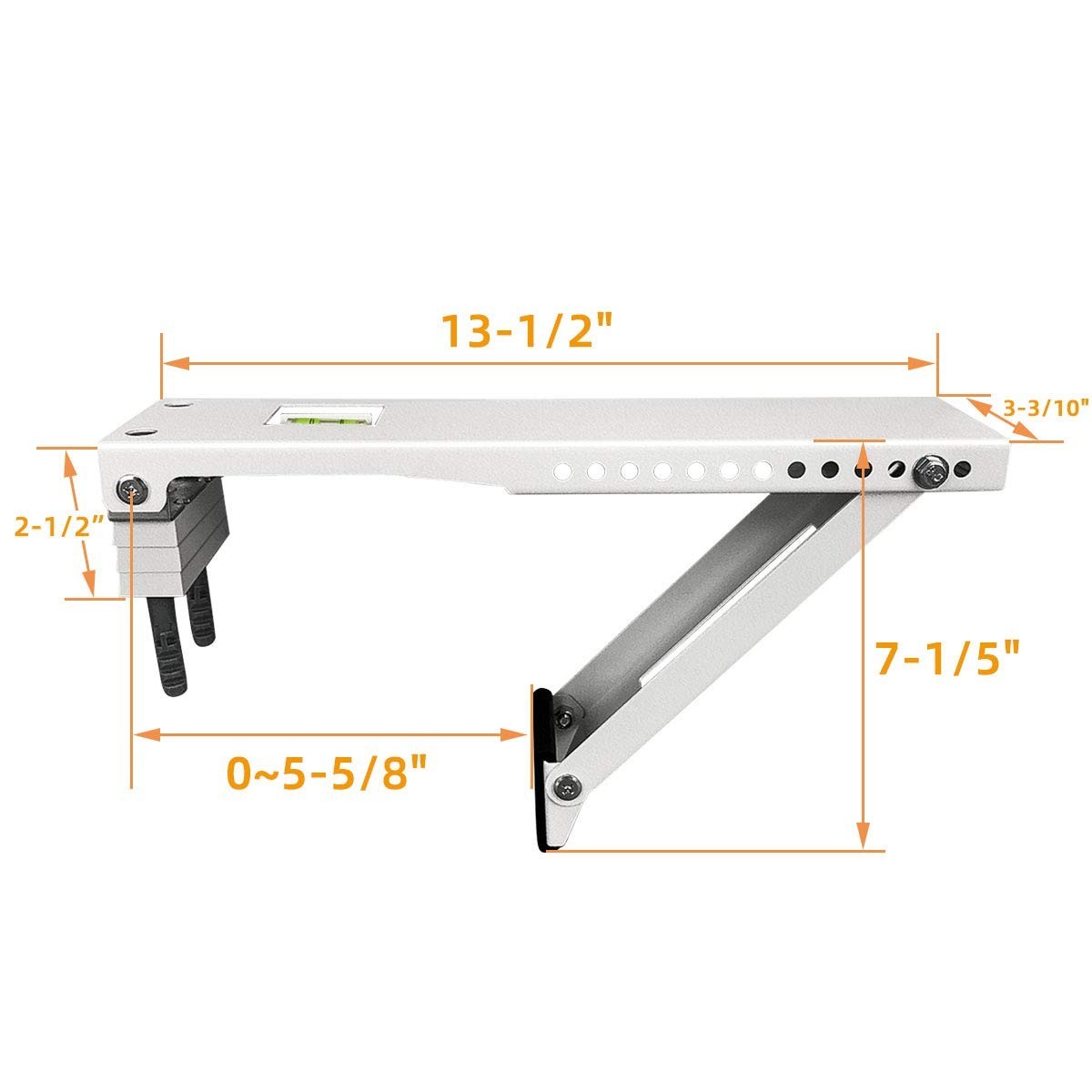 Universal AC Brackets for Window Air Conditioner Support, Light Duty, Up to 85 l