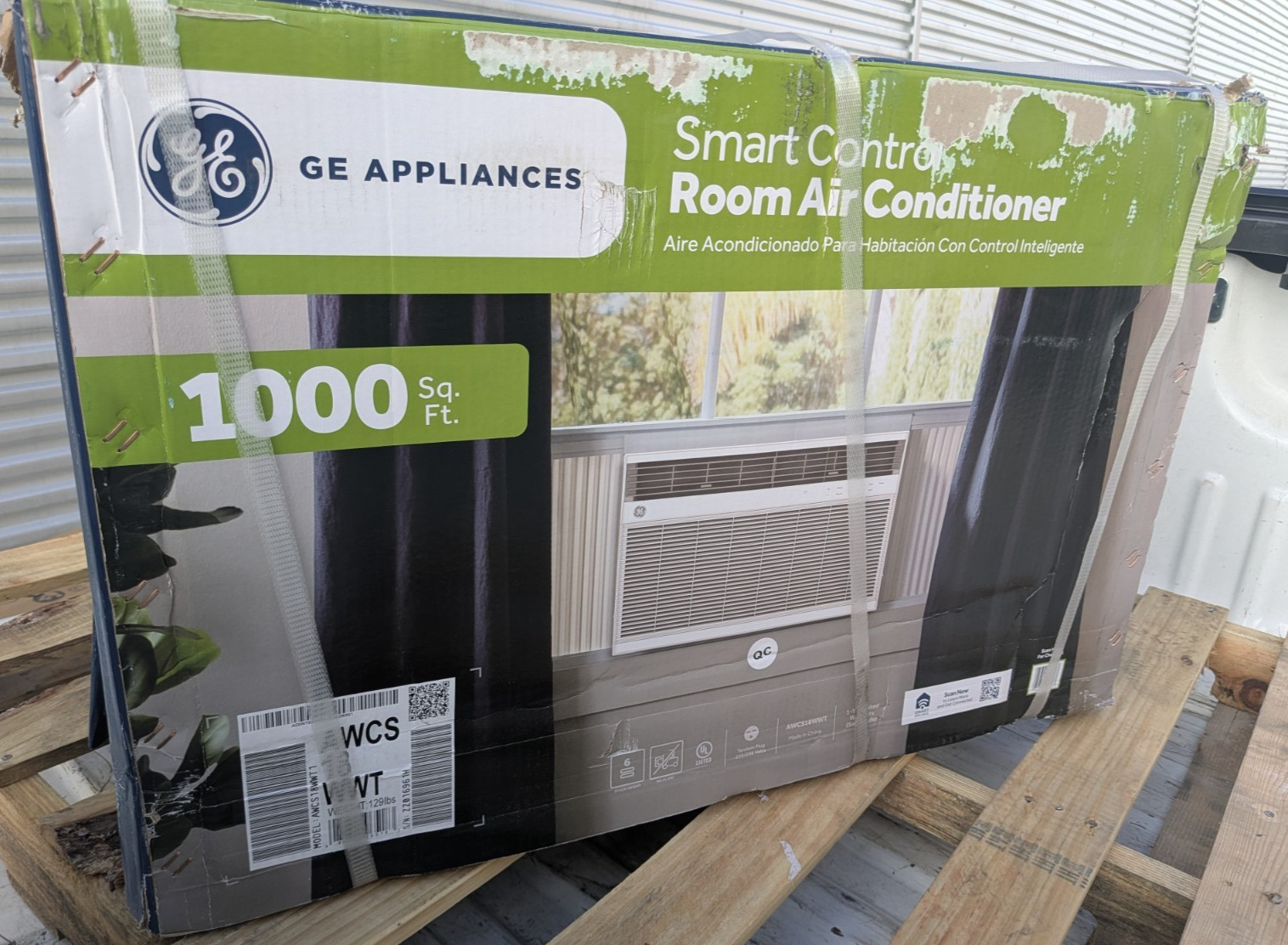GE AHTK10AA 18,000 BTU Smart Window Air Conditioner – 230V – Local Pickup