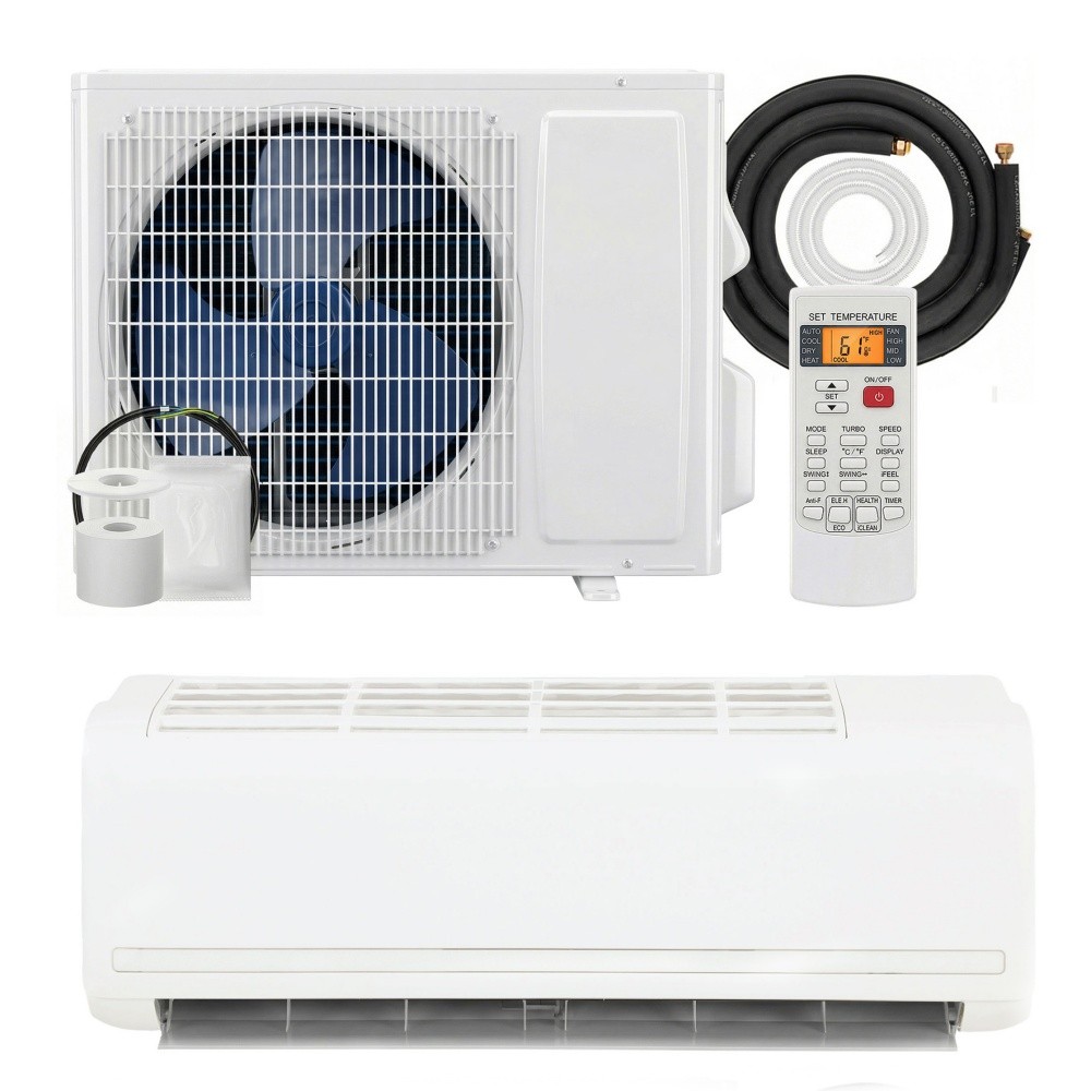 Mini Split AC 12000 BTU Cooling Heating 750 Sq Ft SEER2 22 R32 115V White