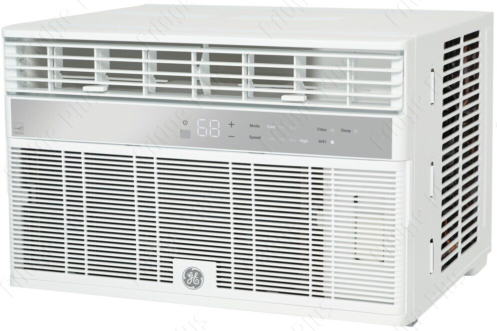 GE 14000 BTU Smart Window Air Conditioner, 700 SqFt Large Room Home 115V AC Unit