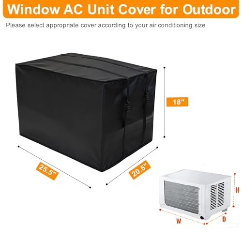 Demao Window Air Conditioner Covers for Outside,Winter 1 Count (Pack of 1)
