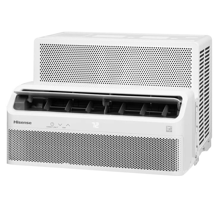 Hisense Ultra-Slim 8000 BTU Smart Inverter Window Air Conditioner with Bracket