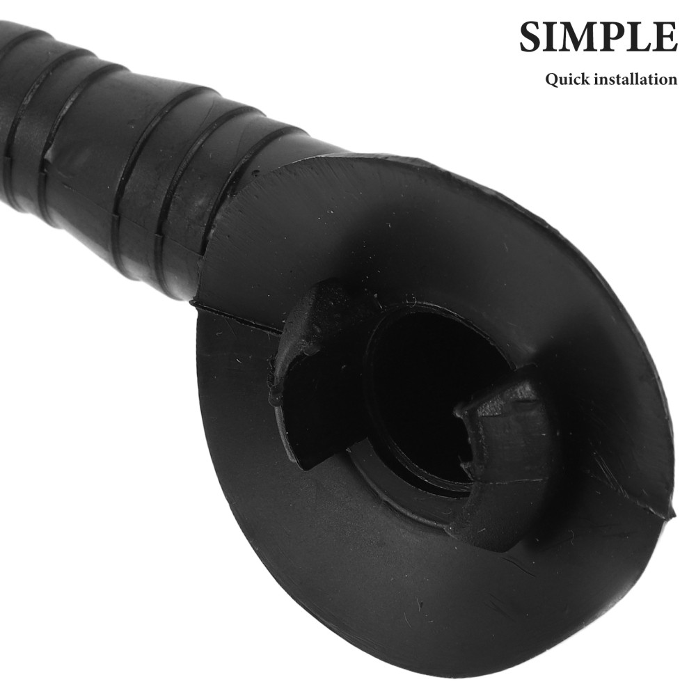 6Pcs Black PVC Ac Drain Hose Elbow Adapter Easy Install Water Pipe Connector