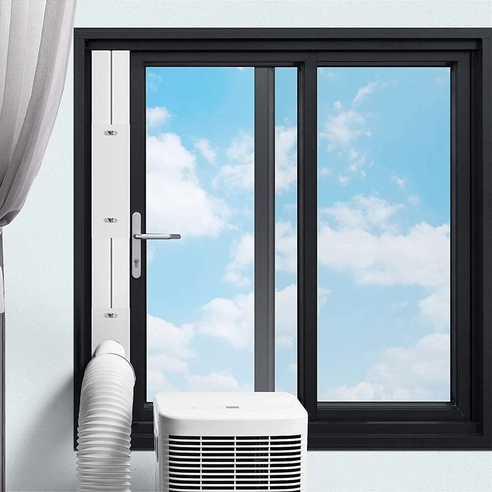 Portable Air Conditioner Window Vent Kit 5.9” Exhaust Hose Adjustable Universal
