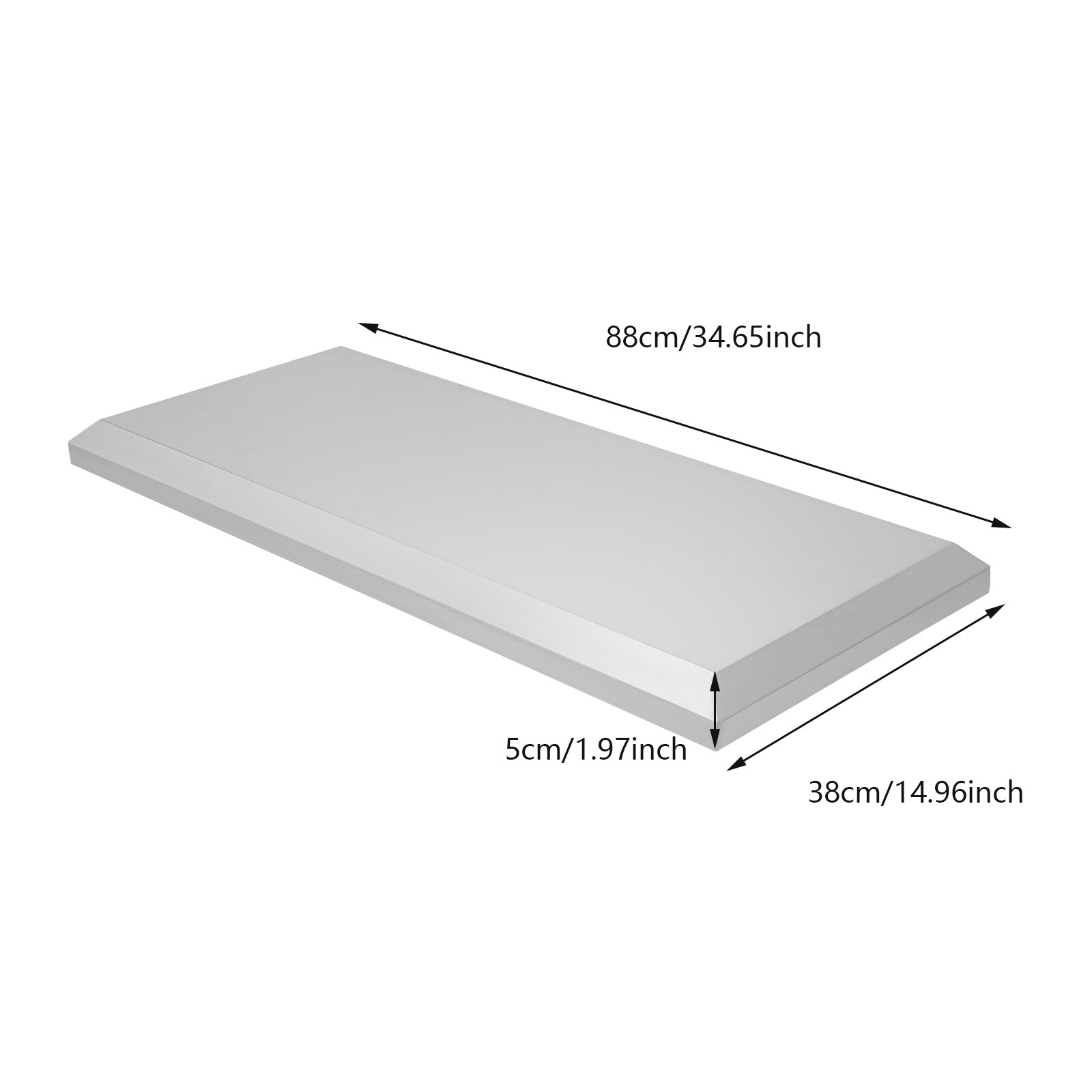 Stainless Steel Air Conditioner Cover 88*38cm Split Condenser Cover Silver New