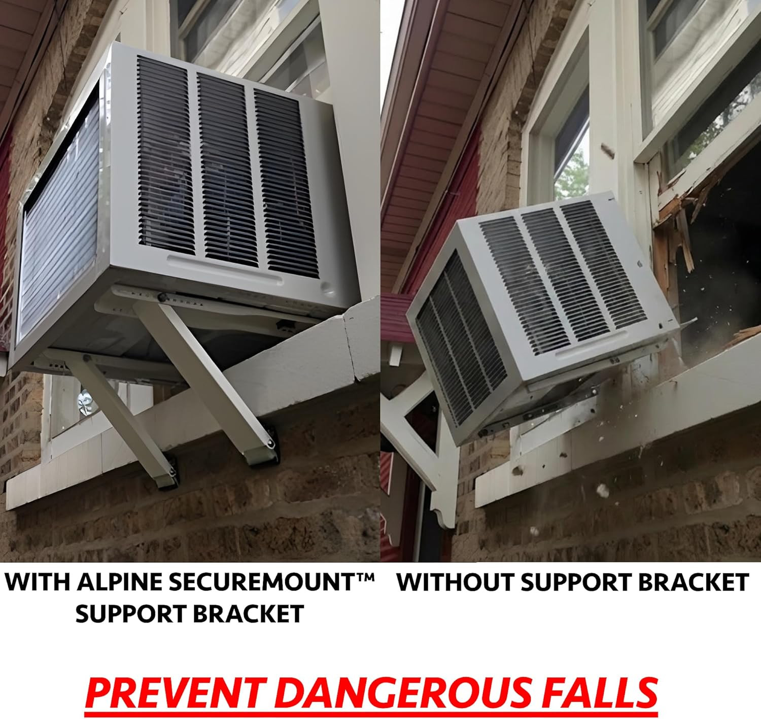 No-Drill Window AC Support Bracket – Holds up to 200 Lbs – Heavy Duty Air Condit